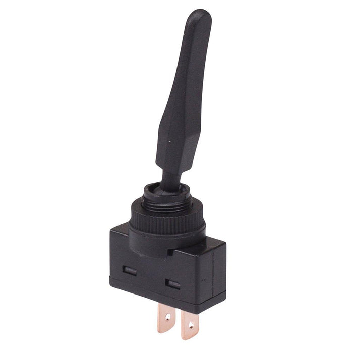 Long Paddle Momentary Off-(On) Black Toggle Switch SPST 20A