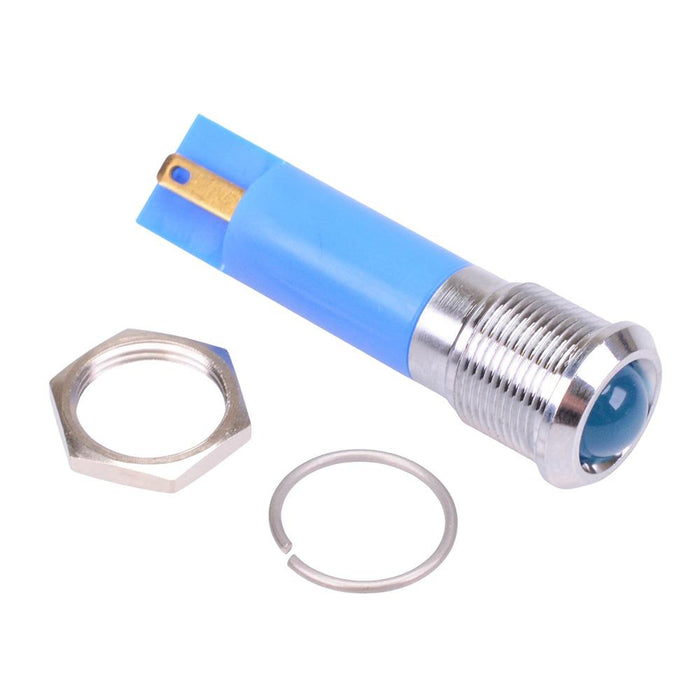 Q12P1CXXB110E Blue 12mm 110VAC LED Panel Indicator IP67 APEM