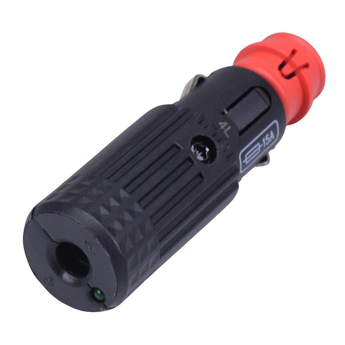 Cigarette Lighter Plug with LED Fused 16A 12V/24V A13-150D
