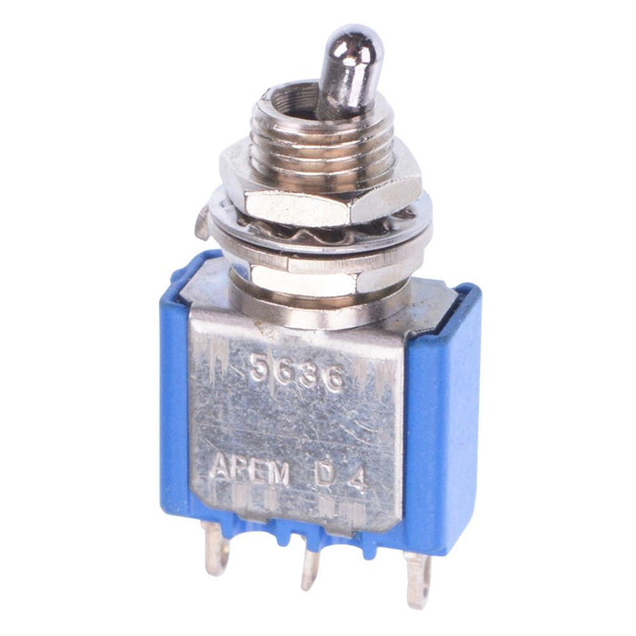 5636A7 APEM On-On 6.35mm Miniature Toggle Switch SPDT 4A 30VDC