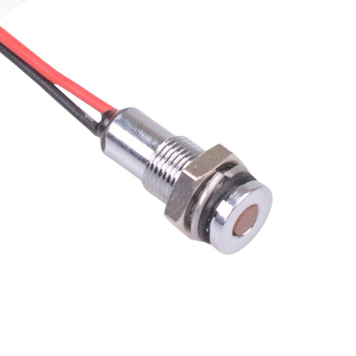 Q6F5CXXO12E Orange Flush 6mm 12VDC LED Panel Indicator IP67 APEM