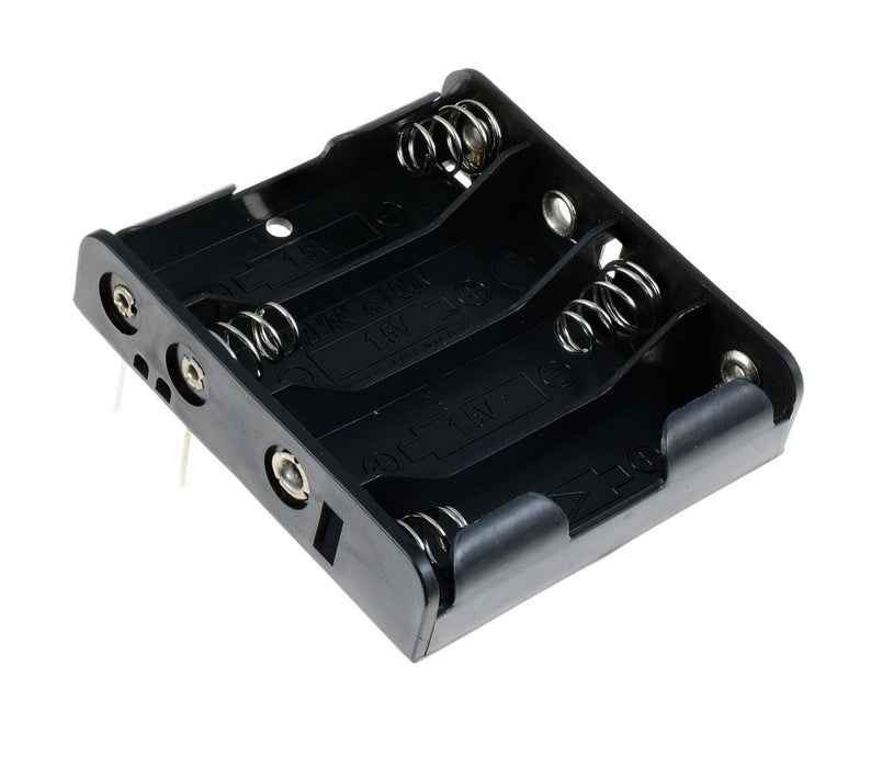 AA x 4 Battery Holder PCB Mount