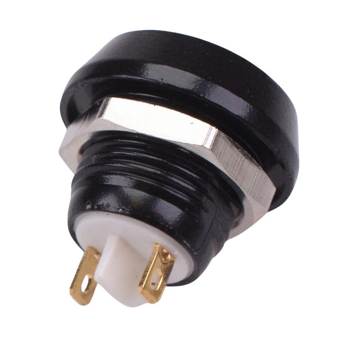 Black Off-(On) Momentary Vandal Resistant Push Button Switch 2A SPST