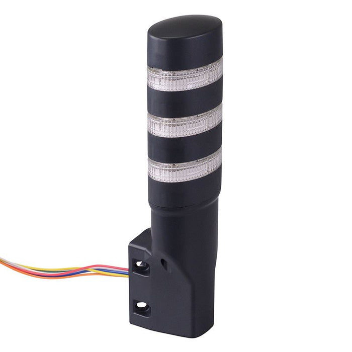 IDEC LD6A-3PQB-RGYC Red/Green/Yellow Clear Lens Stack Light LED Tower Pole Mount 24VAC/DC