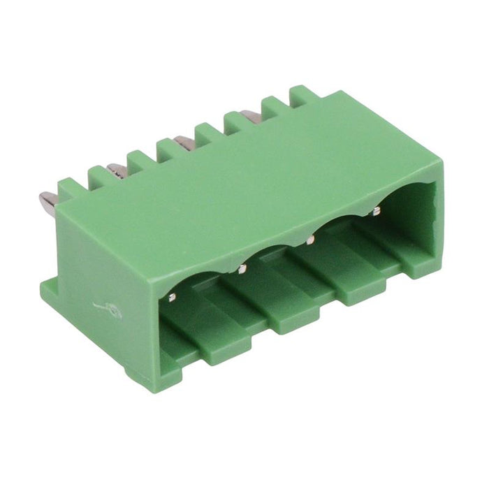 4-Way 5.00mm Vertical PCB Header Closed Ends 15A 300V