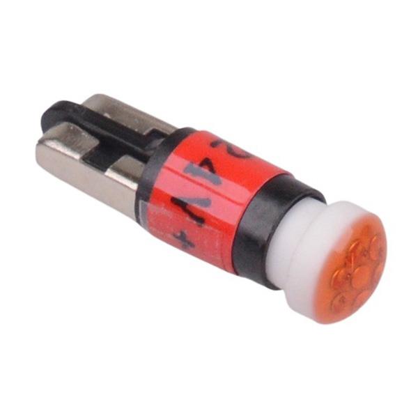 Red 24V LED Lamp Bulb Wedge Base 24mcd
