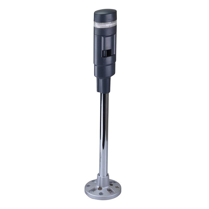 IDEC LD6A-1PZQB-SC Blue Clear Lens Stack Light LED Tower with Sounder & Flasher Pole Mount 24VAC/DC