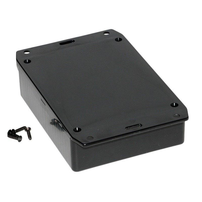 1591GSFLBK Hammond Multipurpose Black GPABS Enclosure Flanged Lid 120.5 x 93.5 x 34mm