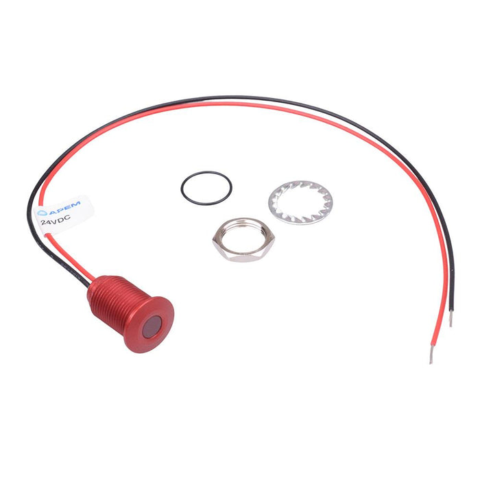 Q10F5ARXXR24E Red 10mm 24VDC LED Panel Indicator IP67 APEM