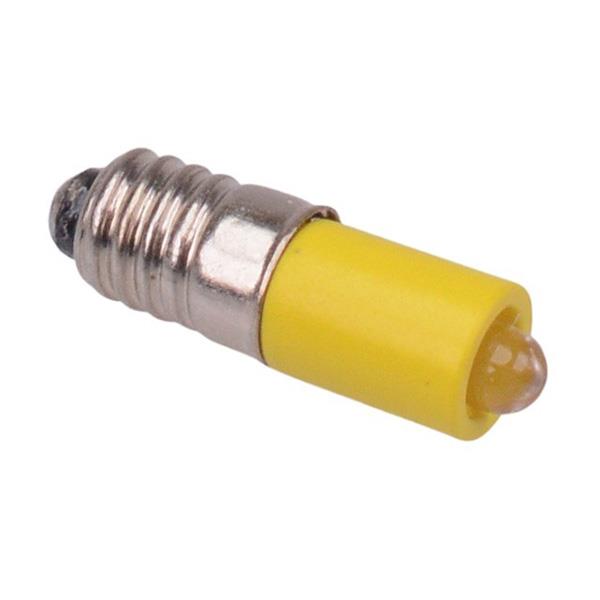 Yellow 24V LED Lamp Bulb E5 Base 45mcd