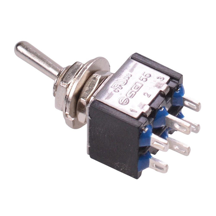 TA202A1 On-On Miniature Toggle Switch DPDT 6A