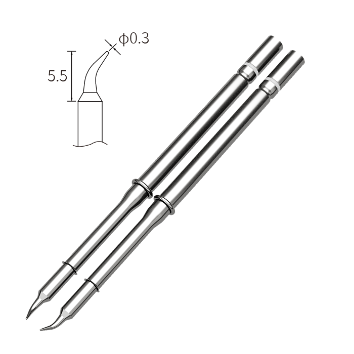 T210N-0.3IS 0.3mm Conical Tweezer Soldering Iron Tip ATTEN
