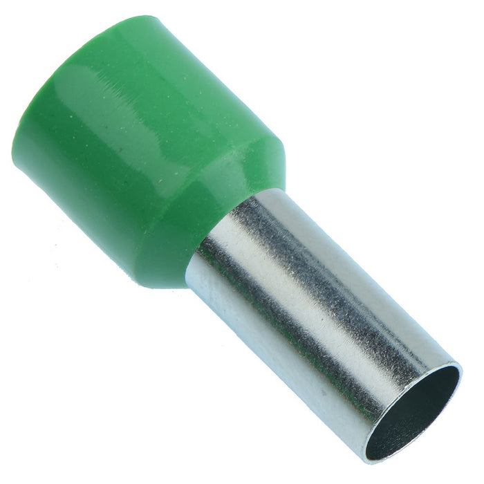 Green 16mm Bootlace Ferrule - Pack of 100