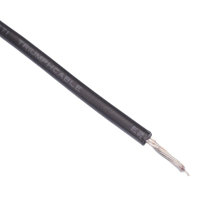 Black UL1015 16AWG 26/0.25mm Tinned Copper Stranded Wire (price per metre)