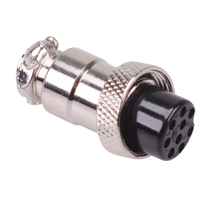 9 Way Female M16 Metal Circular Connector Plug 4A