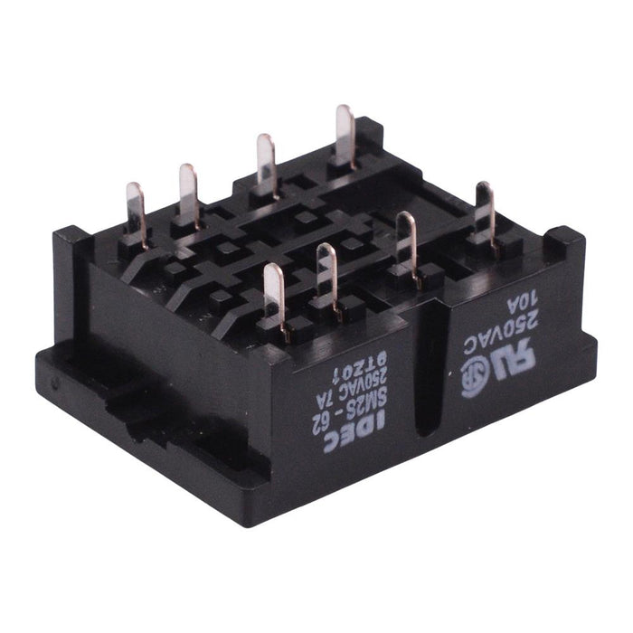 SM2S-62 Rear Wiring DIN Mount Relay Socket for 2 Pole RU2 Relays IDEC