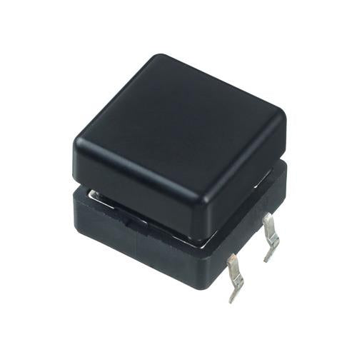 U5542 APEM Black 12mm Square Tactile Switch Cap for PHAP5-50